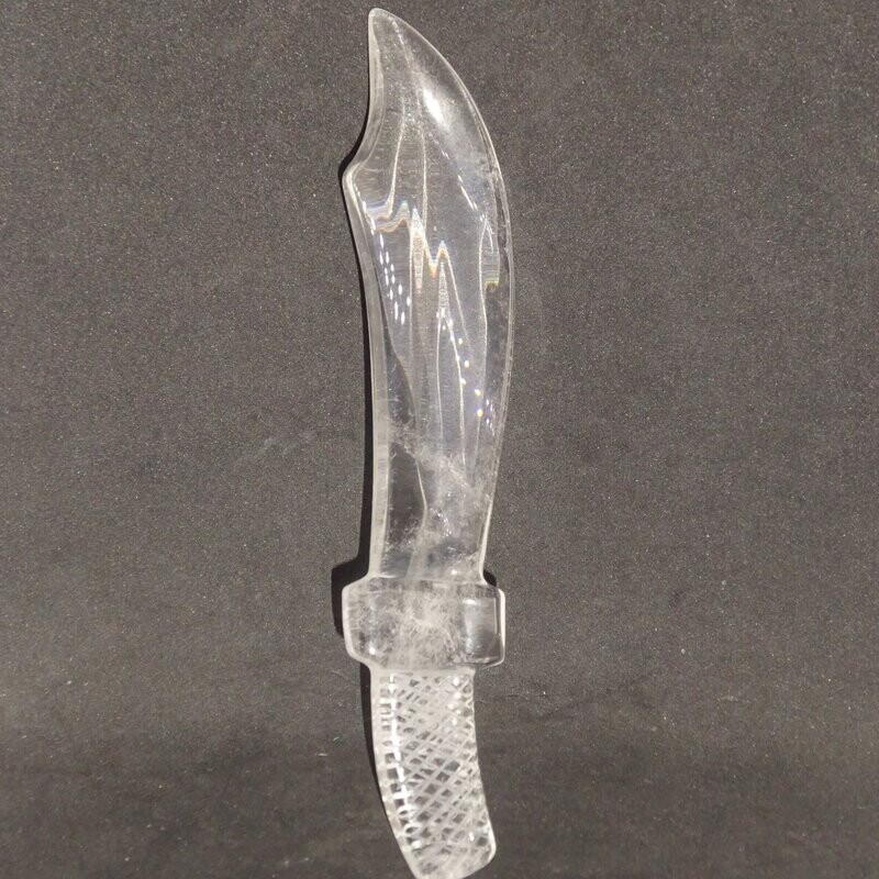 Ritual Messer aus Bergkristall Ritual Messer aus Bergkristall