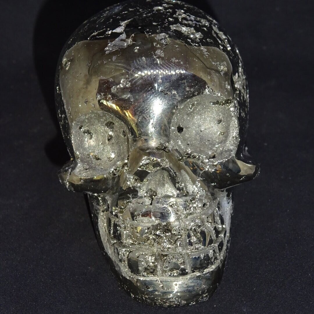 Kristallschädel: Pyrit aus Peru 1