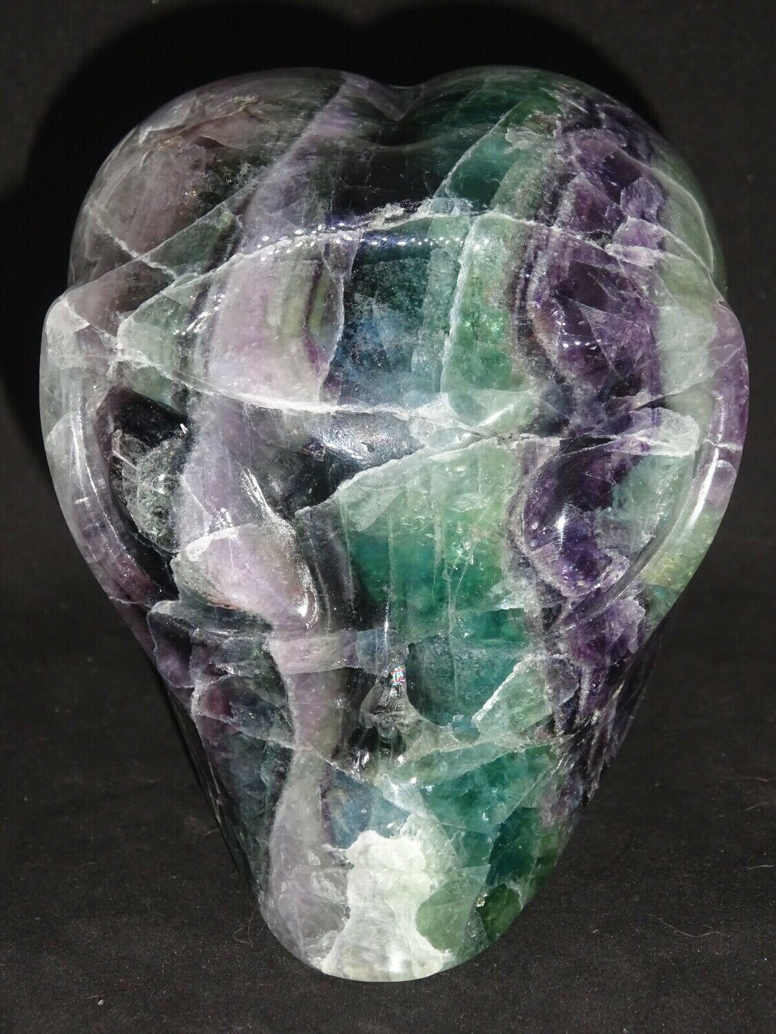 Kristallschädel: Alien aus Regenbogenfluorit