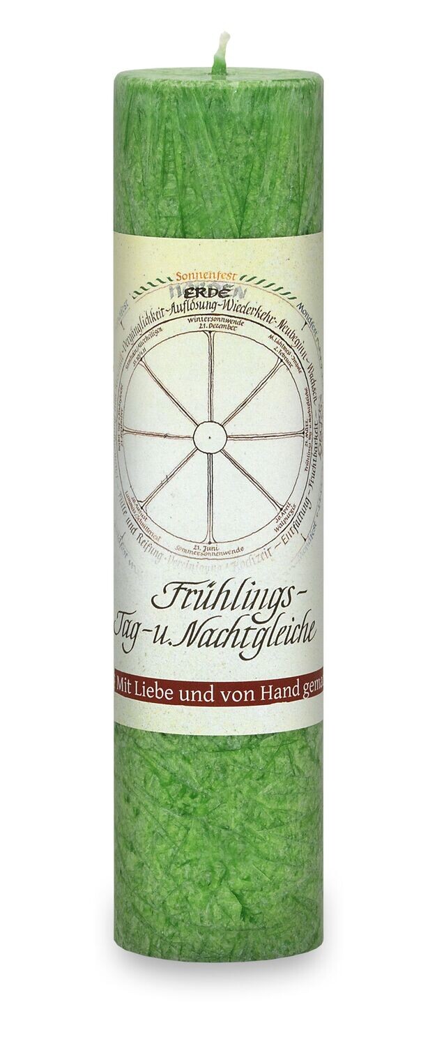 Allgäuer Heilkräuterkerze: Frühling Tag- und Nachtgleiche/Ostara