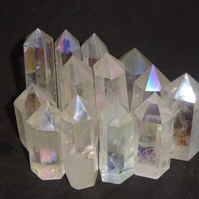 Kristallspitzen: Angel Aura Quarz