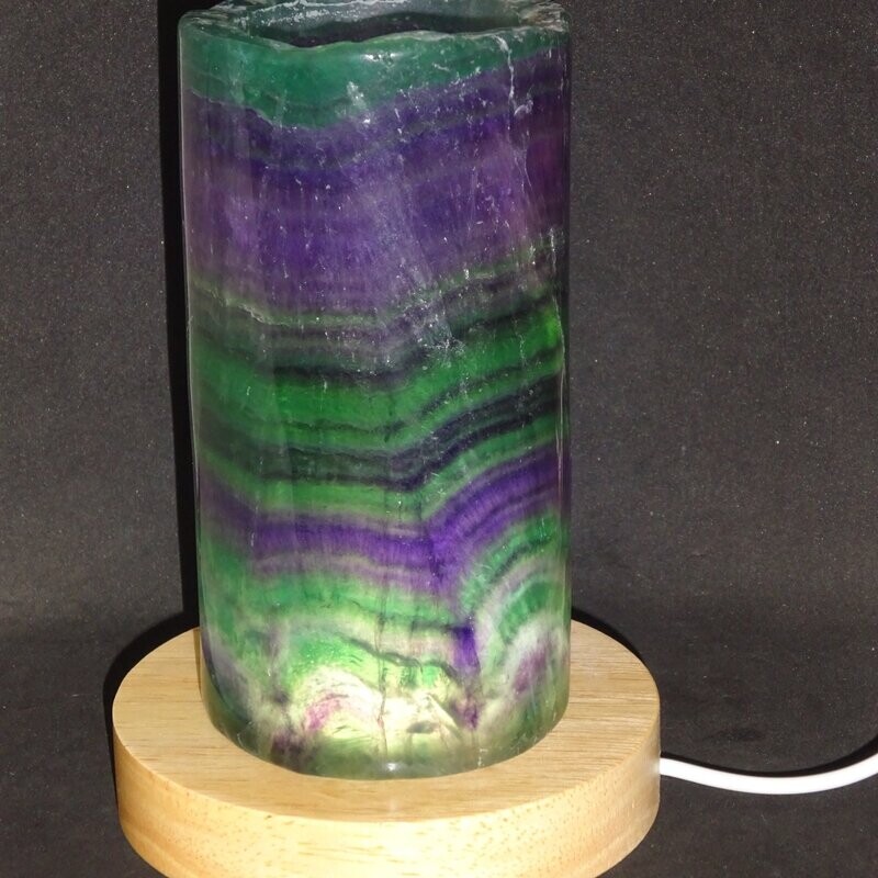 Kristalllampe: Regenbogenfluorit Kristalllampe: Regenbogenfluorit
