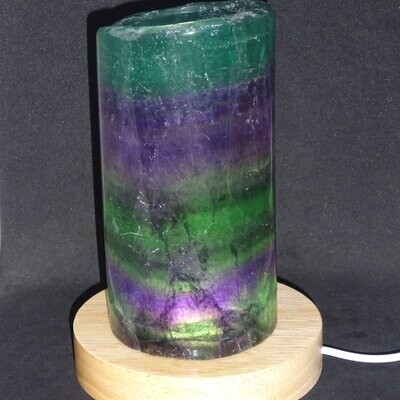 Kristalllampe: Regenbogenfluorit 1