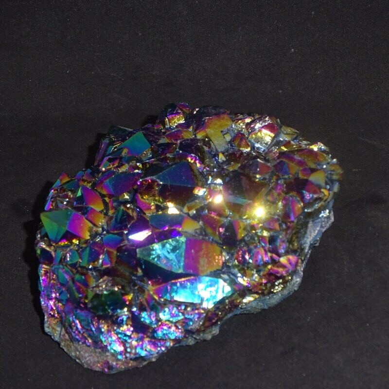 Kristallstufe: Titaniumquarz, klein Kristallstufe: Titaniumquarz, klein