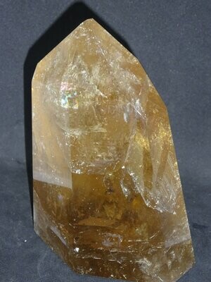 Kristallspitze: Citrin 3, gelb braun