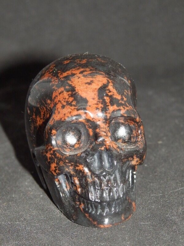 Pocket Kristallschädel: Mahagoni Obsidian Pocket Kristallschädel: Mahagoni Obsidian