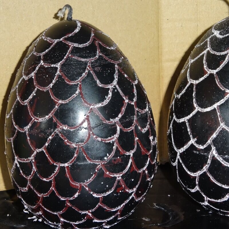 Drachen Ei Kerze: mit Mutter Erde Baby Drachen aus Obsidian Drachen Ei Kerze: mit Mutter Erde Baby Drachen aus Obsidian
