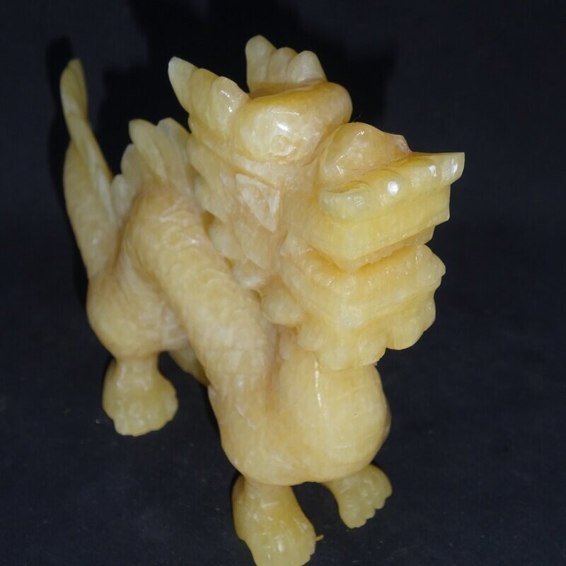 Glücksdrache: Orangencalcit 1