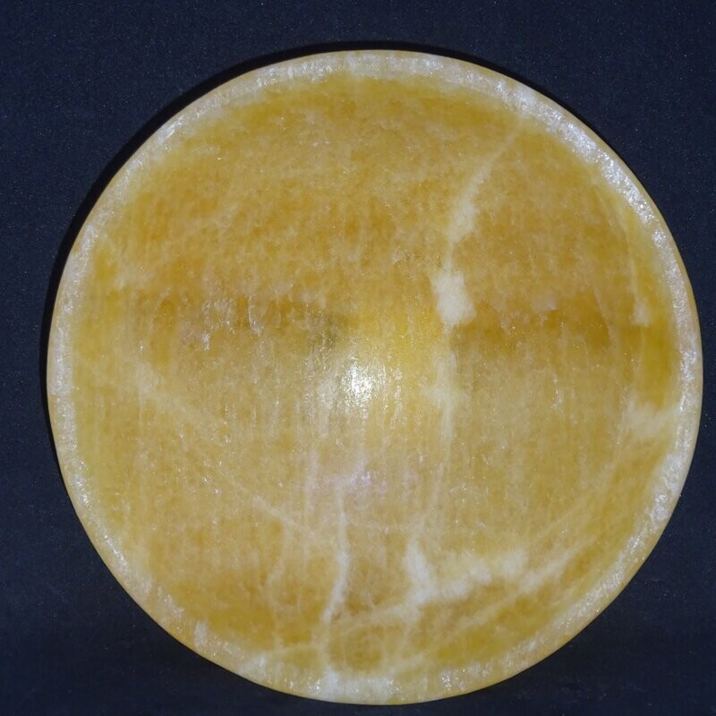Kristallschale: Orangencalcit 1 Kristallschale: Orangencalcit 1