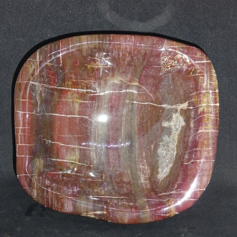 Kristallschale: versteinertes Holz 1 Kristallschale: versteinertes Holz 1