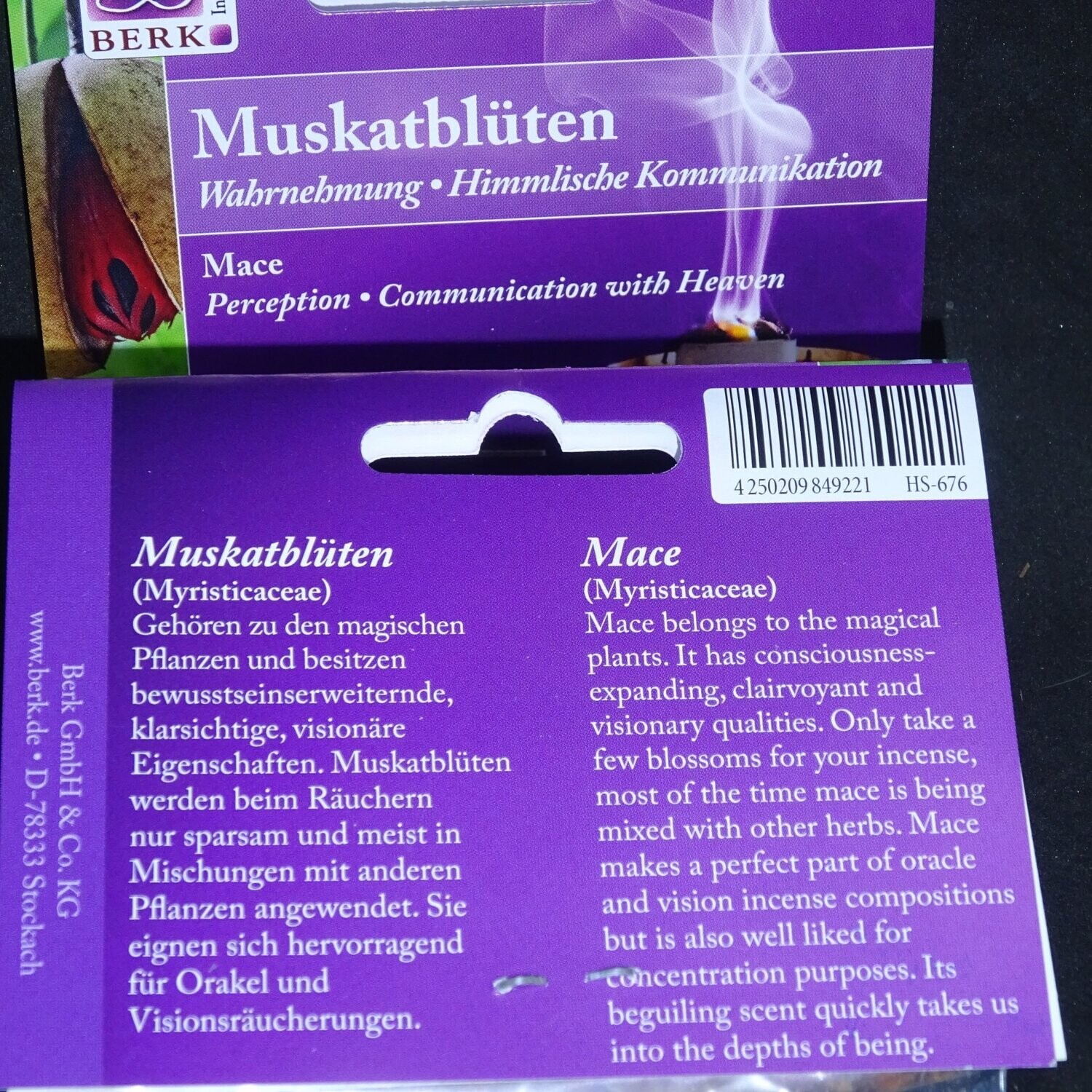 Räucherwerk: Muskatblüten 25 Gramm
