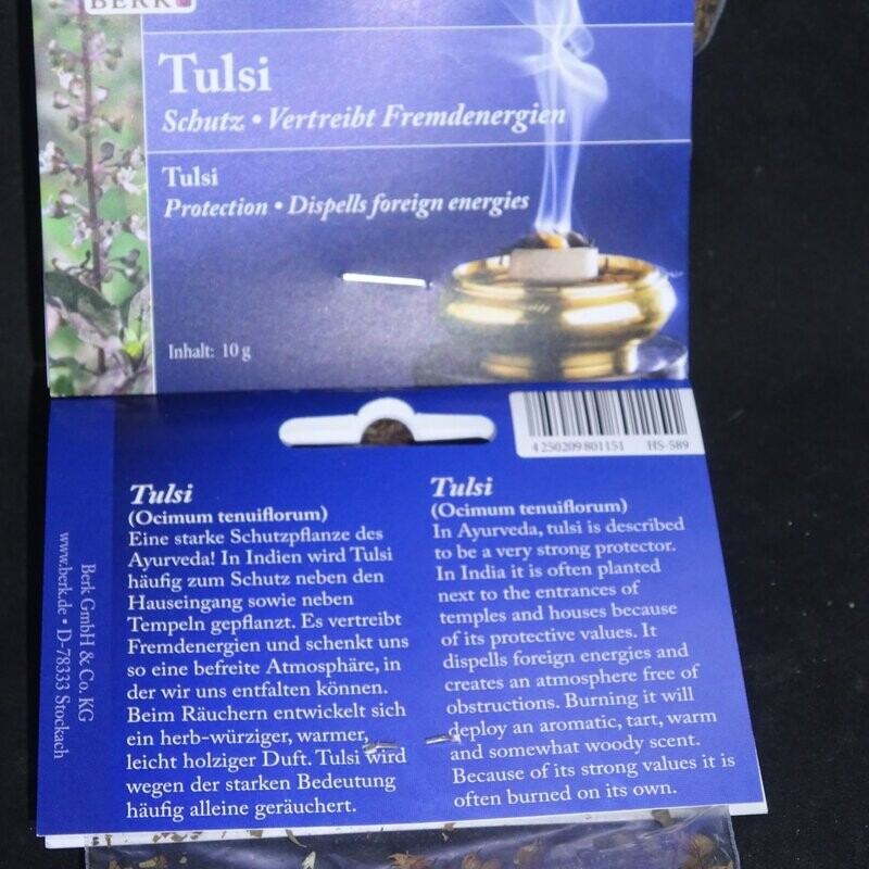 Räucherwerk: Tulsi 10 Gramm