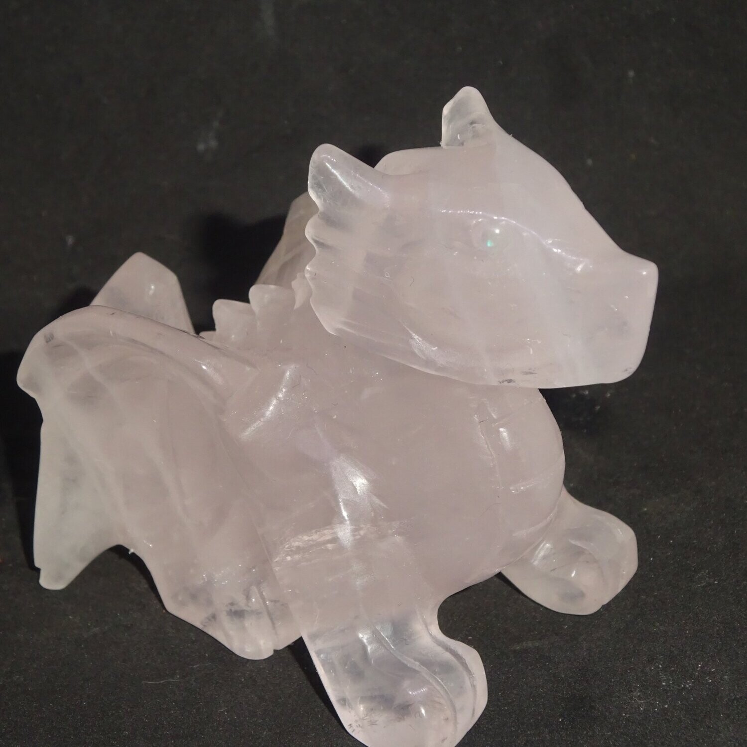 Ganzkörper Drache: Rosenquarz, 1