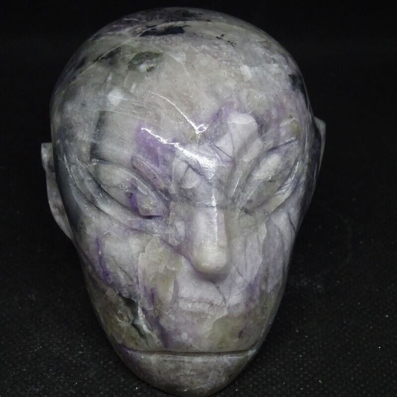 Kristallschädel: Alien Avatar aus Fluorit Kristallschädel: Alien Avatar aus Fluorit