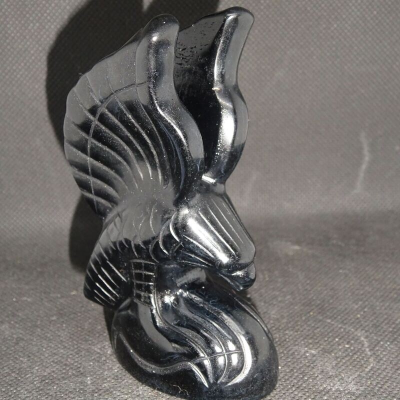 Krafttier: Adler aus Obsidian