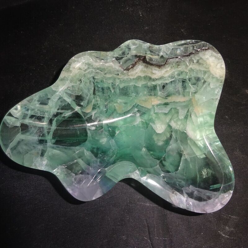 Kristallschale: Regenbogenfluorit Kristallschale: Regenbogenfluorit