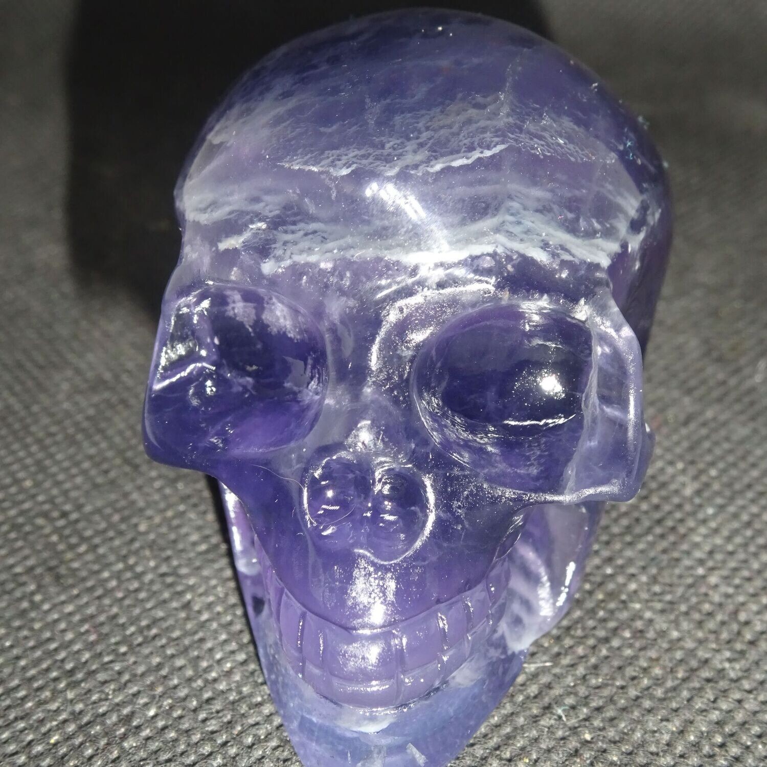 Kristallschädel: Fluorit, bläulich 3