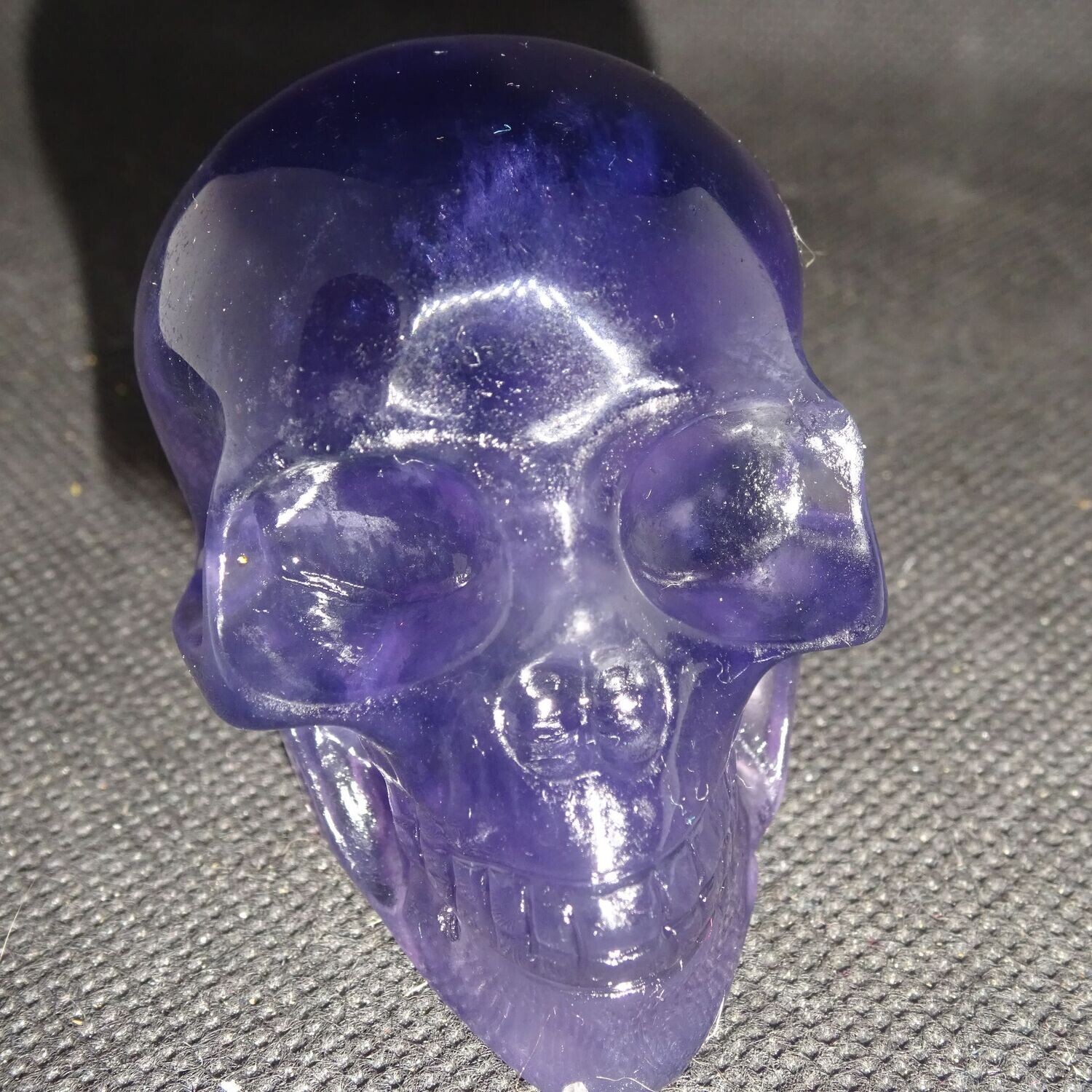 Kristallschädel: Fluorit, bläulich 2