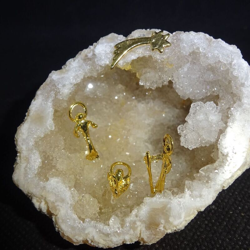 Kristallkrippe: Quarzgeode