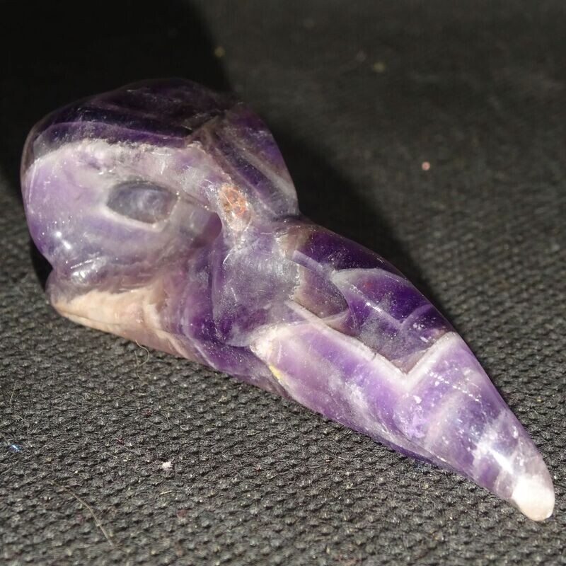 Krafttier: Rabe aus Chevorn Amethyst Krafttier: Rabe aus Chevorn Amethyst