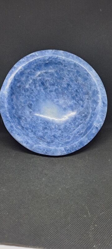 Kristallschale: blauer Calcit 1 Kristallschale: blauer Calcit 1