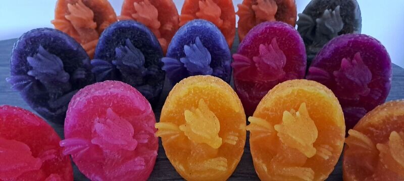 Babydrache: Wachs, verschiedene Farben Babydrache: Wachs, verschiedene Farben