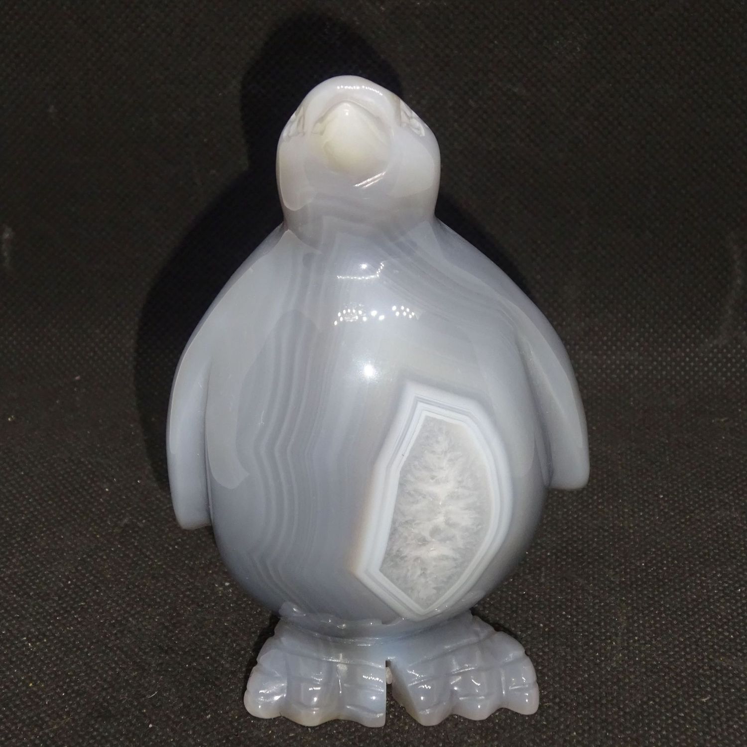 Krafttier: Pinguin aus Achat 1