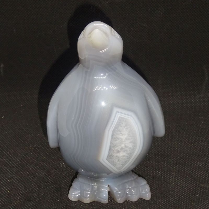 Krafttier: Pinguin aus Achat 1 Krafttier: Pinguin aus Achat 1