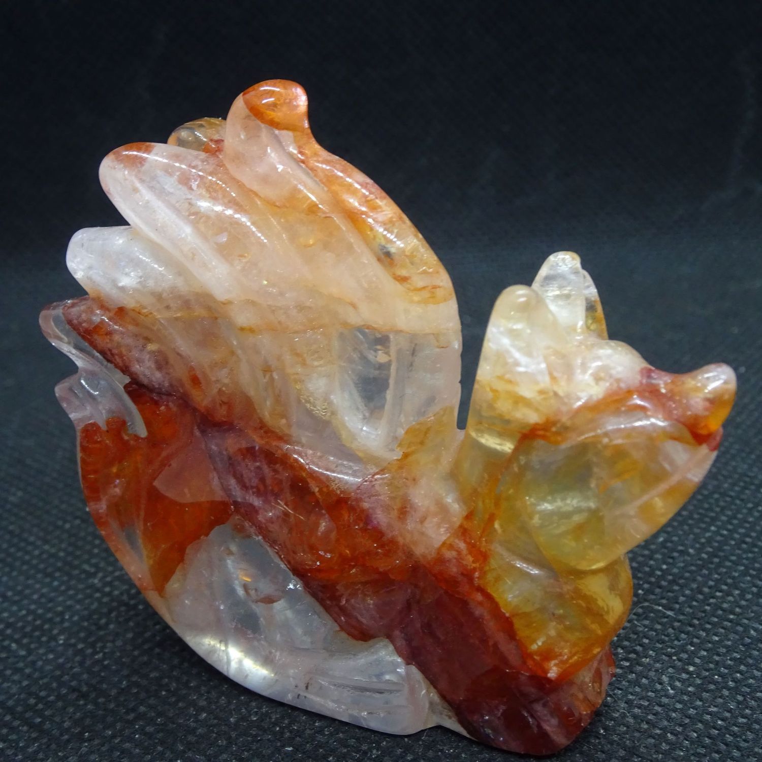 Krafttier: Fuchs aus Red Healer Quarz 1