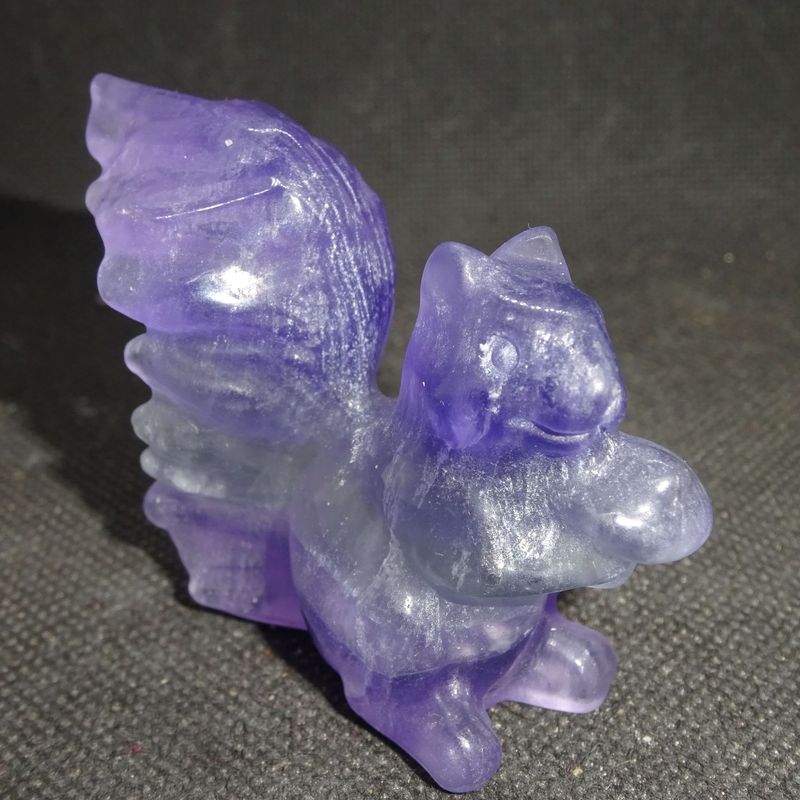 Krafttier: Eichhörnchen aus Fluorit 3 Krafttier: Eichhörnchen aus Fluorit 3