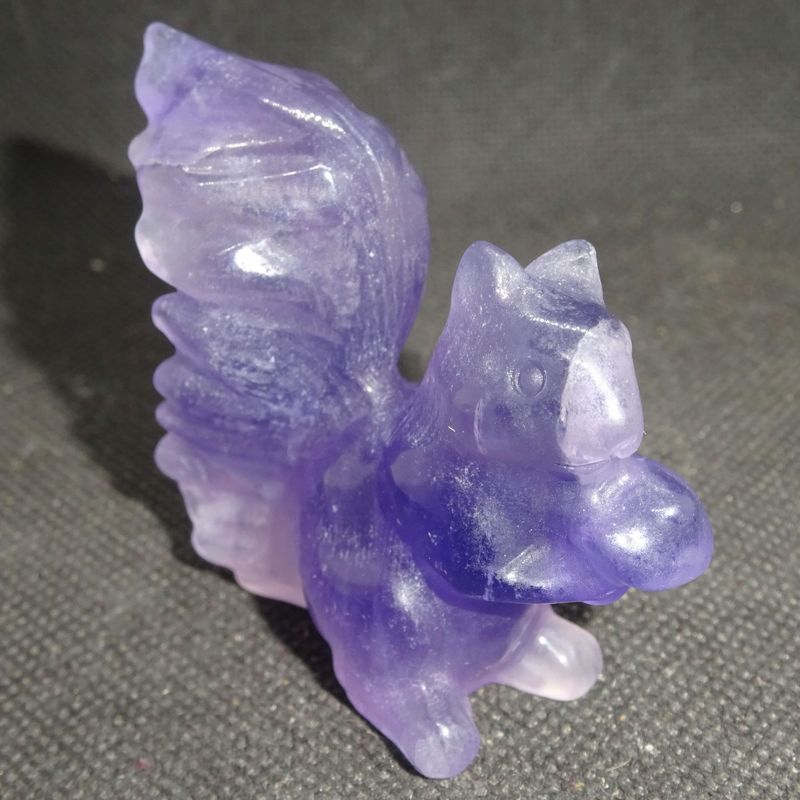 Krafttier: Eichhörnchen aus Fluorit 2 Krafttier: Eichhörnchen aus Fluorit 2
