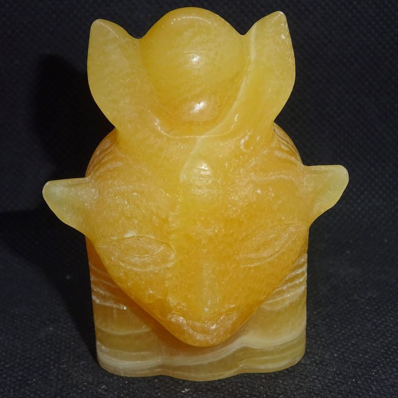 Göttin Hathor: Orangencalcit 1 Göttin Hathor: Orangencalcit 1