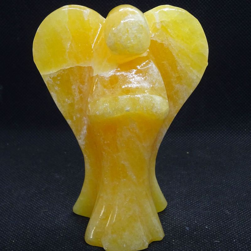 Kristall Engel: Orangencalcit 5 Kristall Engel: Orangencalcit 5