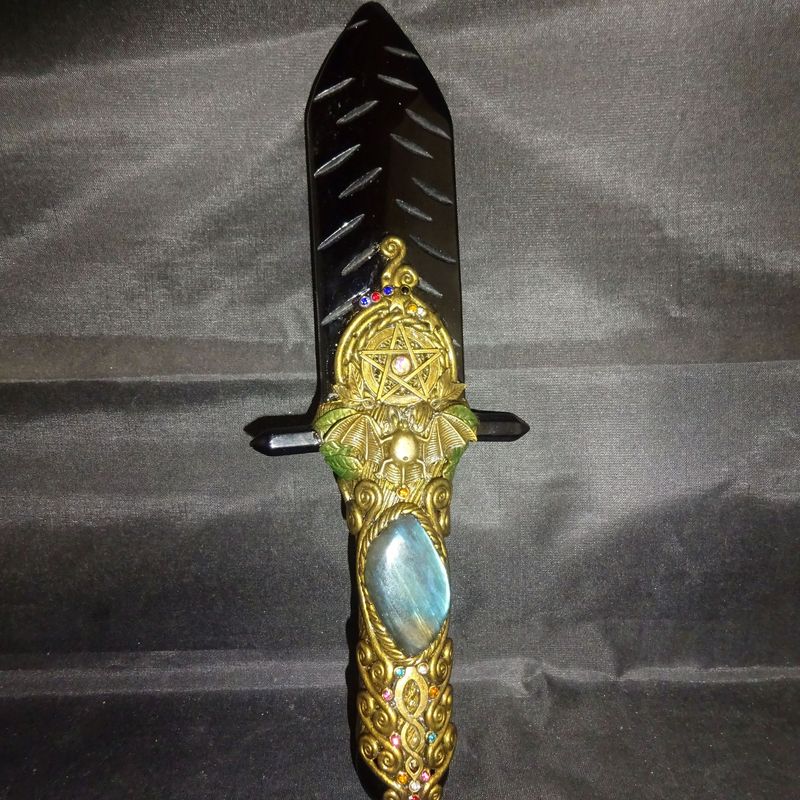 Ritual Messer aus Obsidian