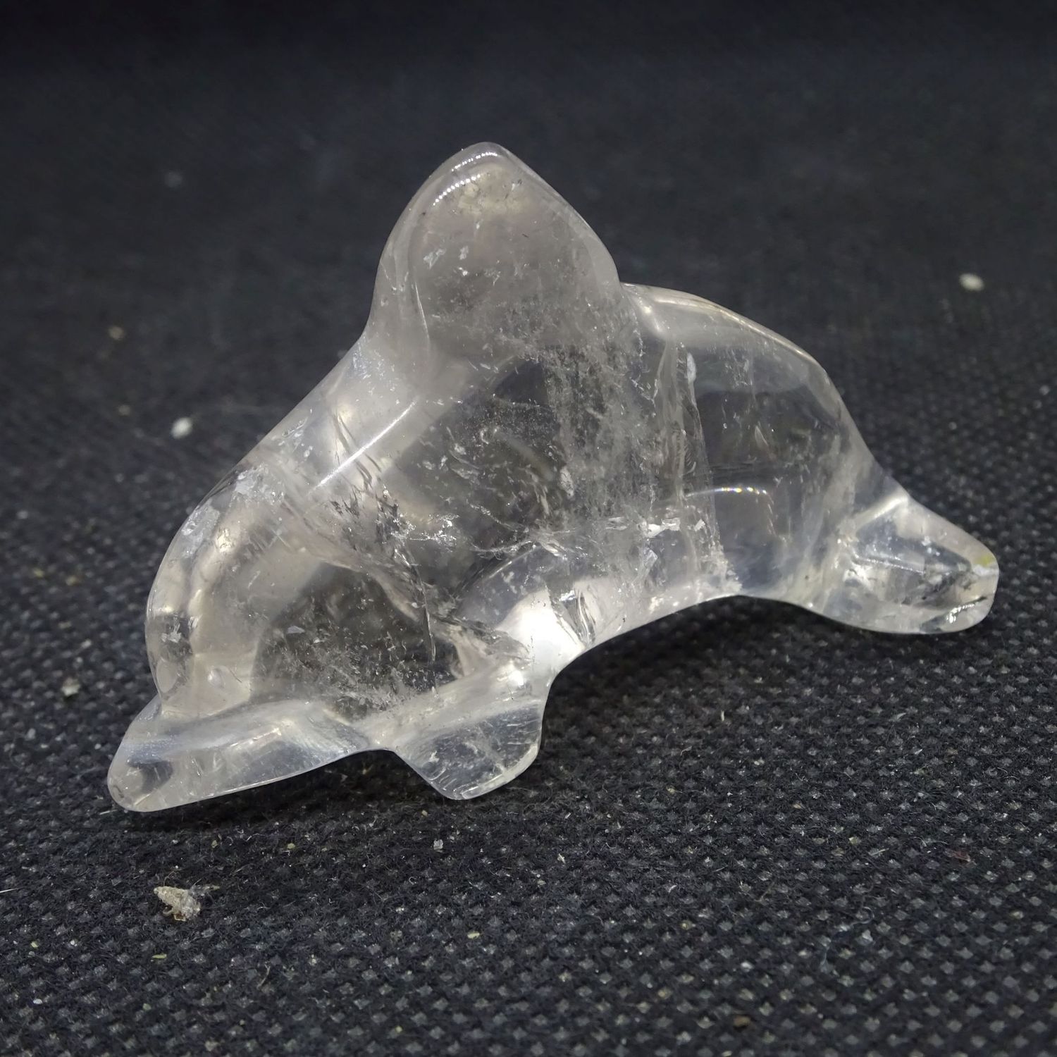 Krafttier: Delfin aus Rauchquarz 1