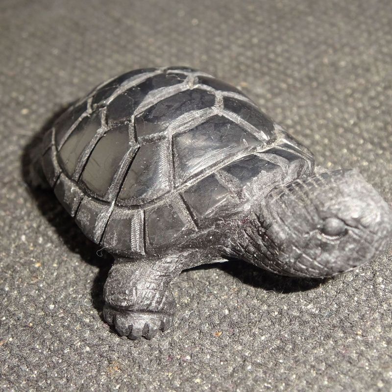 Krafttier: Schildkröte aus Schungit Krafttier: Schildkröte aus Schungit