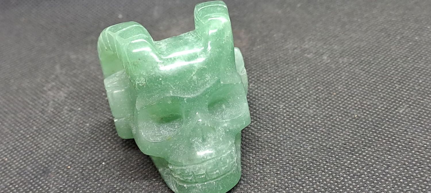 Kristallschädel: Cernunnos aus Aventurin