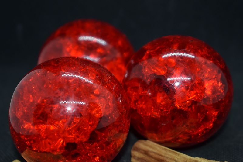 Kristallkugel: Kristallglas, gecrasht 1 Kristallkugel: Kristallglas, gecrasht 1