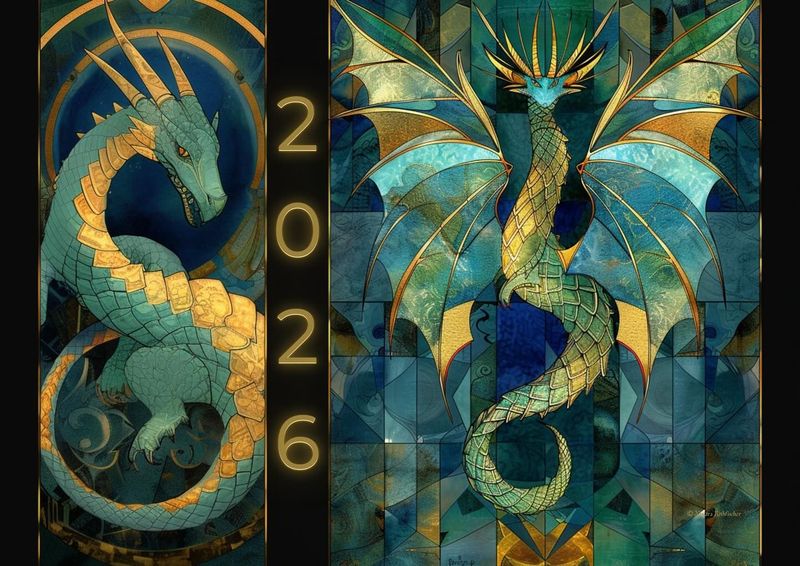 Birgit Hable & Nistara Rothfischer: Kalender 2026 aus der Reihe  Birgit Hable & Nistara Rothfischer: Kalender 2026 aus der Reihe "Mystische Drachenwesen"