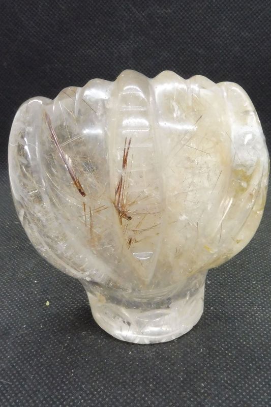 Drachenkopf: Bergkristall mit Rutil 2 Drachenkopf: Bergkristall mit Rutil 2