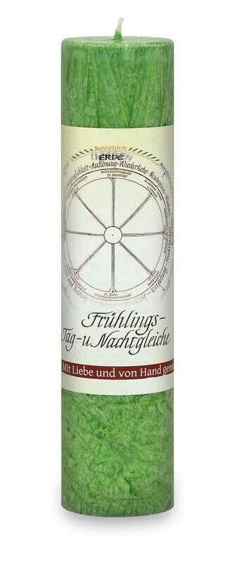Allgäuer Heilkräuterkerze: Frühling Tag- und Nachtgleiche/Ostara