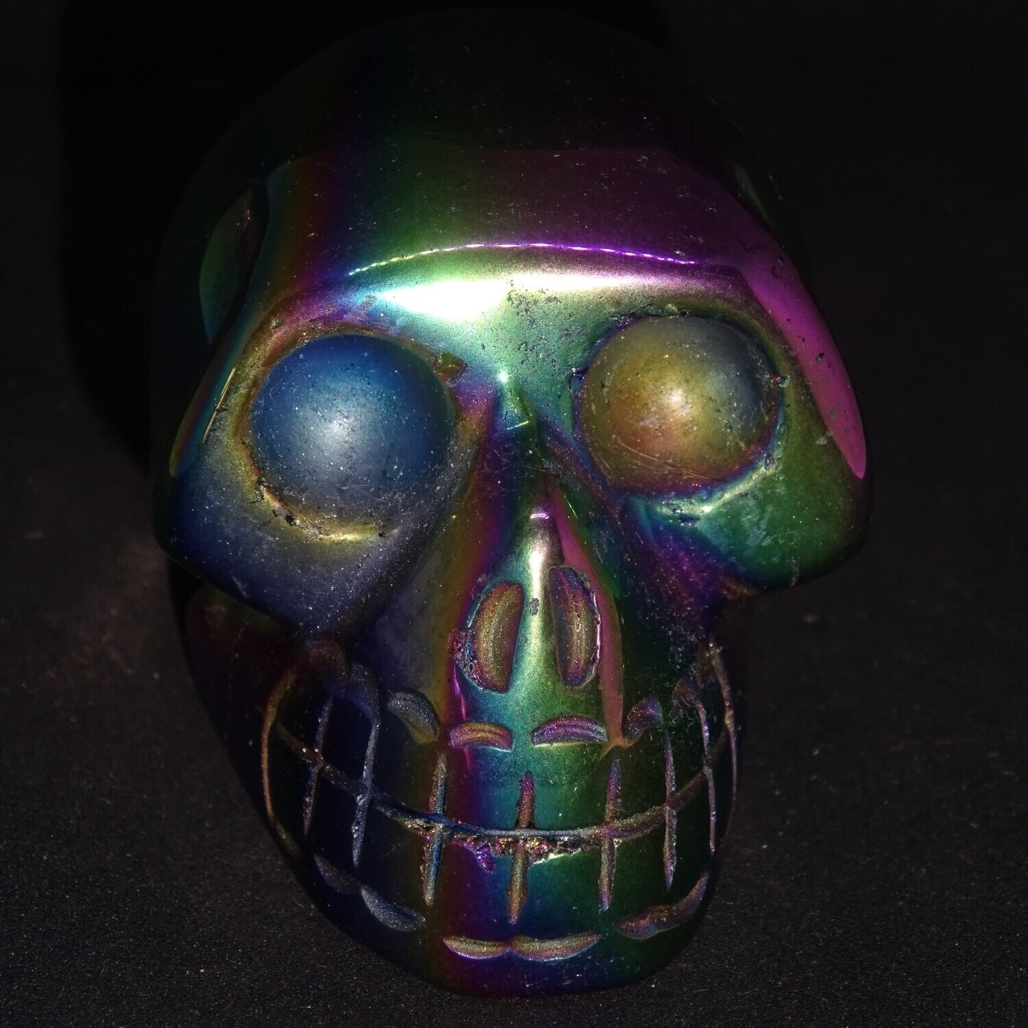 Kristallschädel: Rainbow Aura Quarz Kristallschädel: Rainbow Aura Quarz