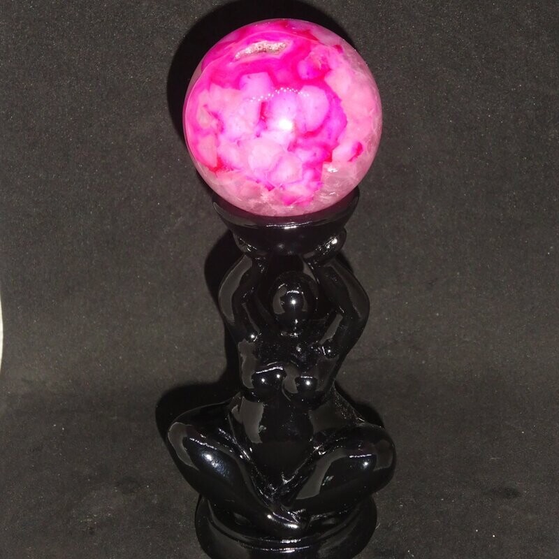 Kugel: Achat (gefärbt) 1