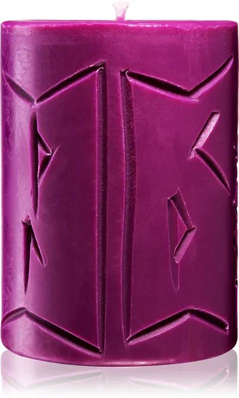 Runen Kerze: Mimir, magentafarben