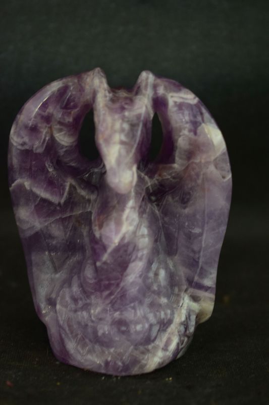 Drachen Skulptur: Chevron Amethyst