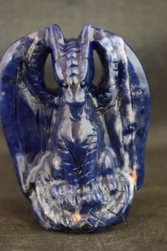 Drachen Skulptur: Sodalith