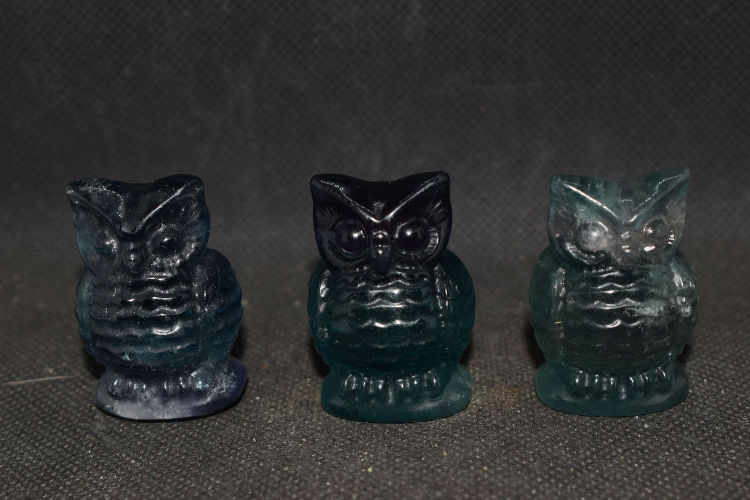 Kristall Eule: Fluorit Kristall Eule: Fluorit