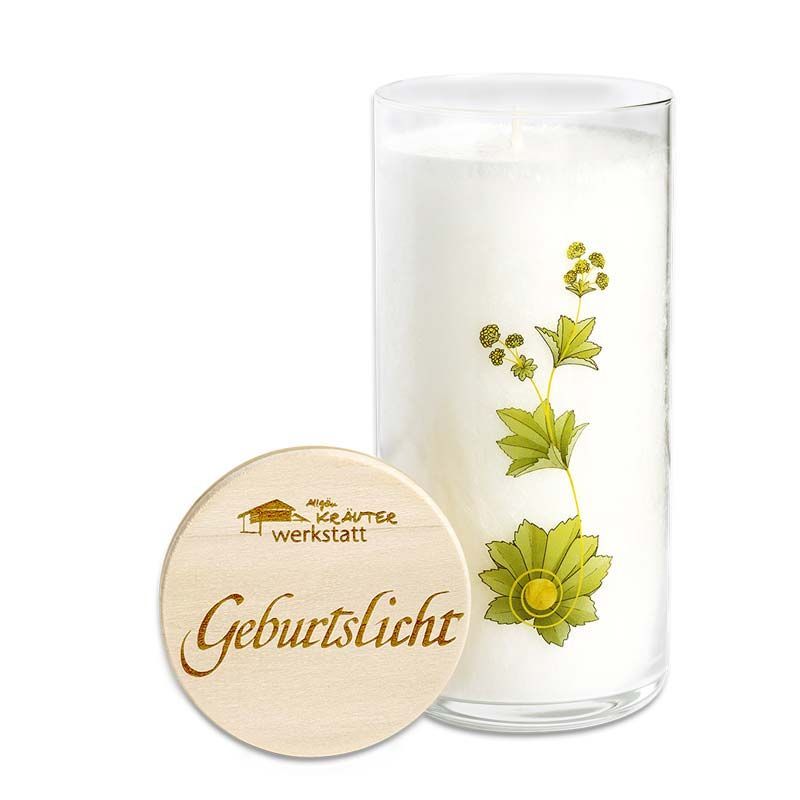 Allgäuer Heilkräuterkerze Urkraft: Geburtslicht Allgäuer Heilkräuterkerze Urkraft: Geburtslicht