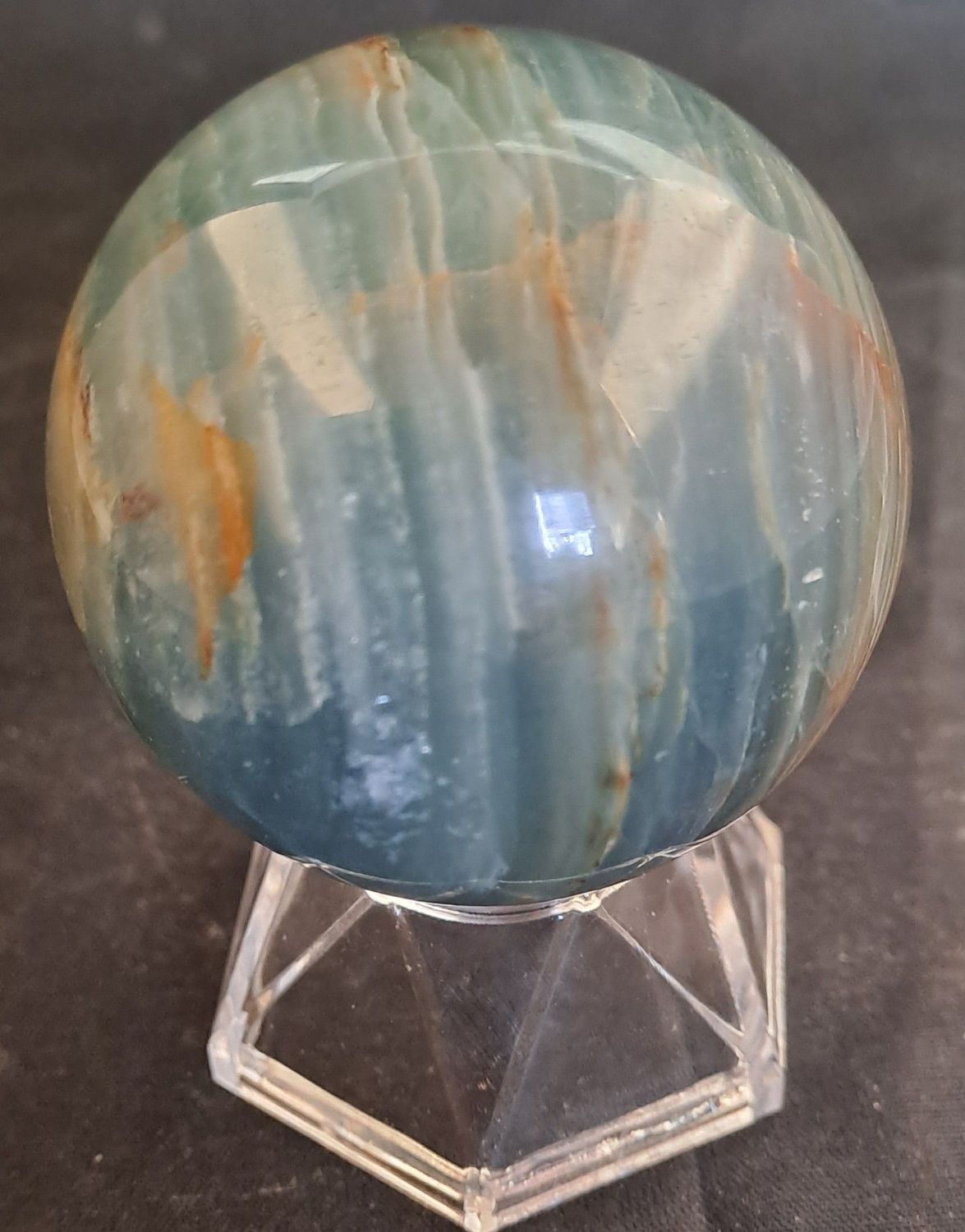 Kristallkugel: Onyx Marmor Kristallkugel: Onyx Marmor