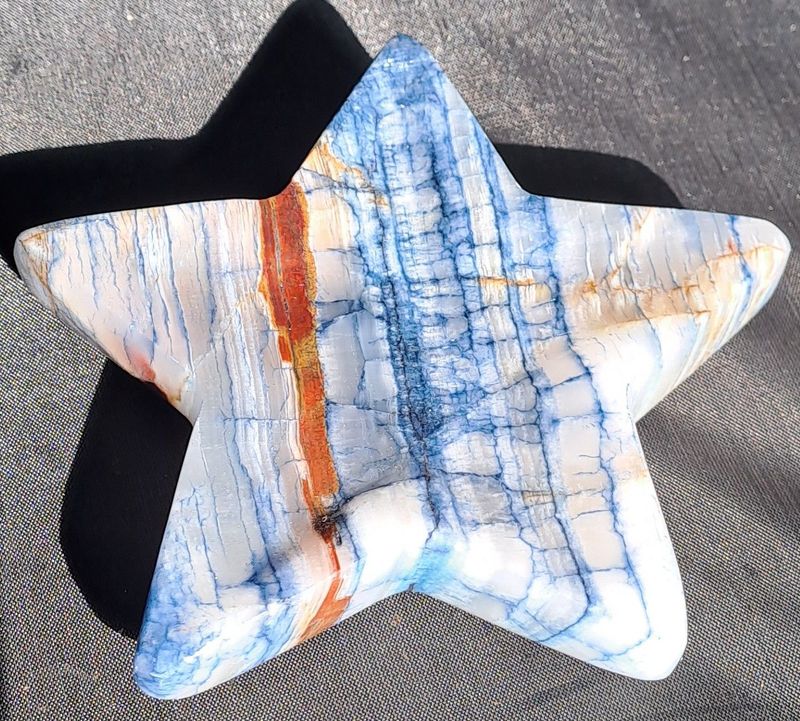 Kristallschale: Stern aus Calcit